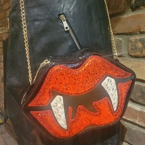 Betsey Johnson Glampire Lip Shaped Purse